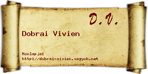 Dobrai Vivien névjegykártya
