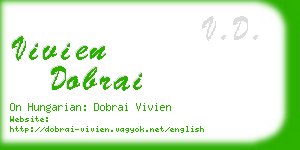 vivien dobrai business card